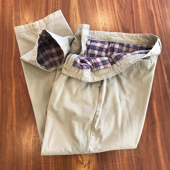 mens flannel lined chinos